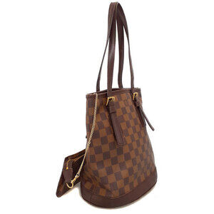Louis Vuitton Ebene Bucket Brown Marais Shoulder Bag Damier